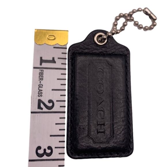 COACH Black HangTag Bag Charm Fob - Picture 3 of 3